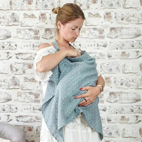 Breathable Cotton Muslin Nursing Cover