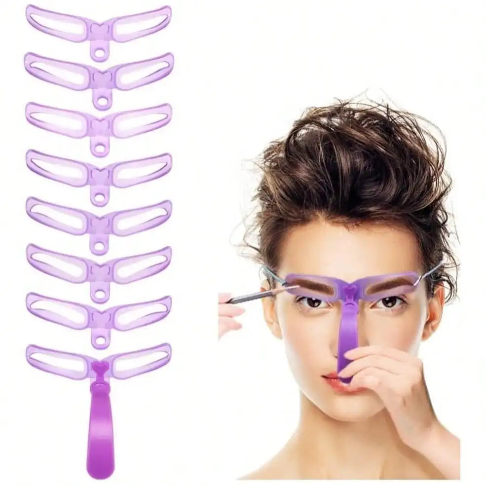 Eyebrow Stencil Set with Handle