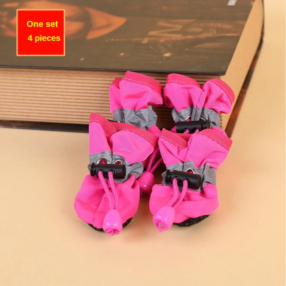Water-Resistant Dog Shoes, Set of 4