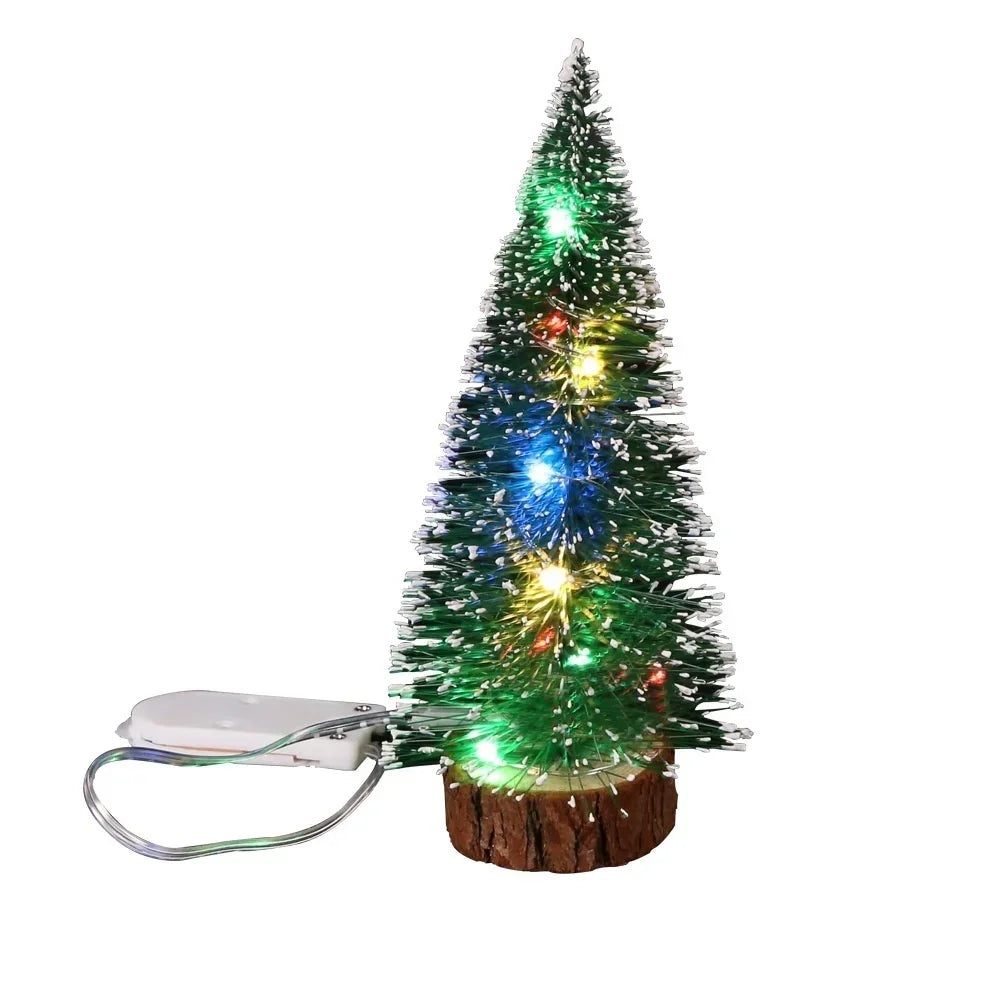 Mini Tabletop Christmas Tree with LED Lights