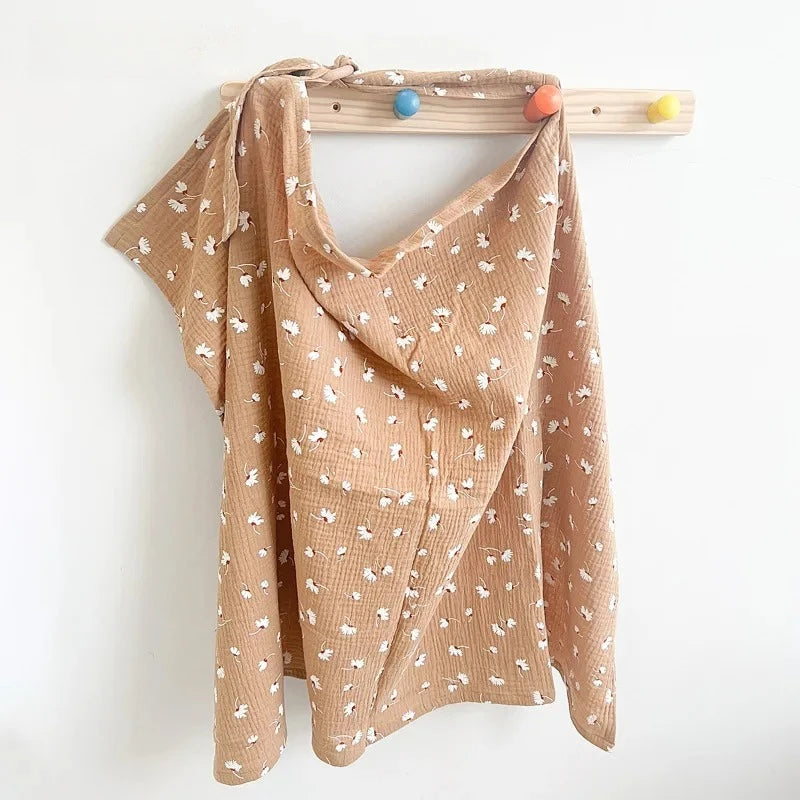Breathable Cotton Muslin Nursing Cover