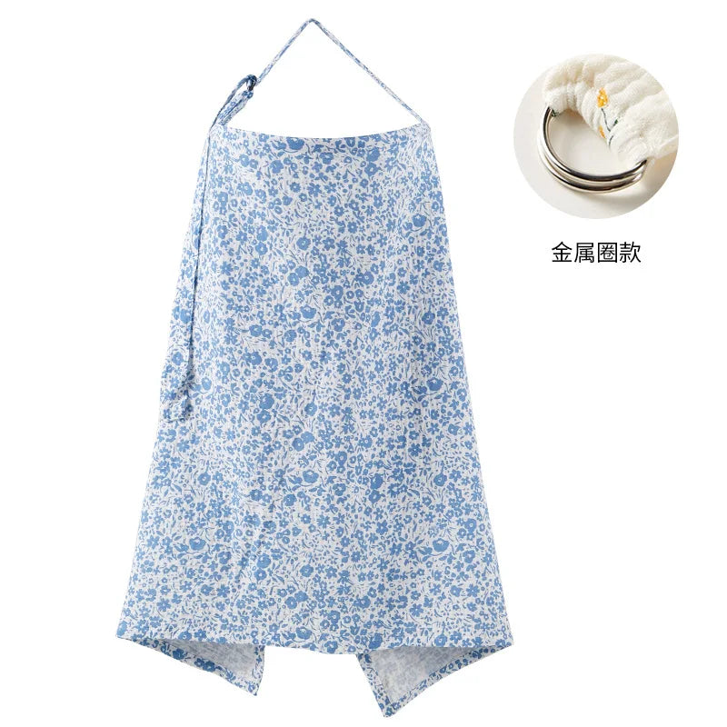 Breathable Cotton Muslin Nursing Cover