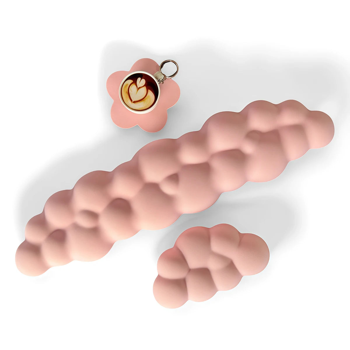 Cloud Keyboard & Mouse Wrist Rest Set