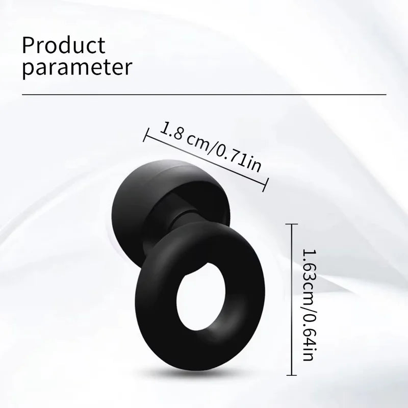 Reusable Silicone Ear Plugs with Case