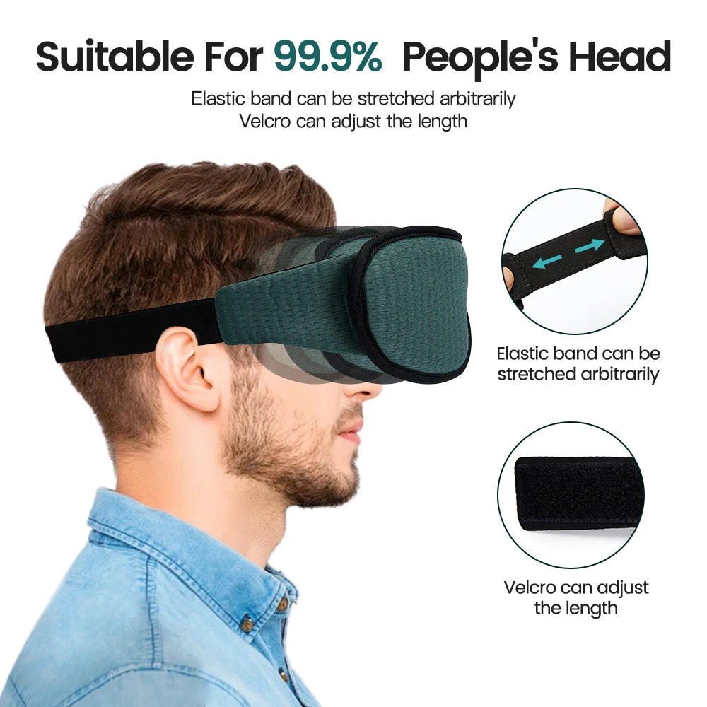 3D Contoured Blackout Sleep Mask