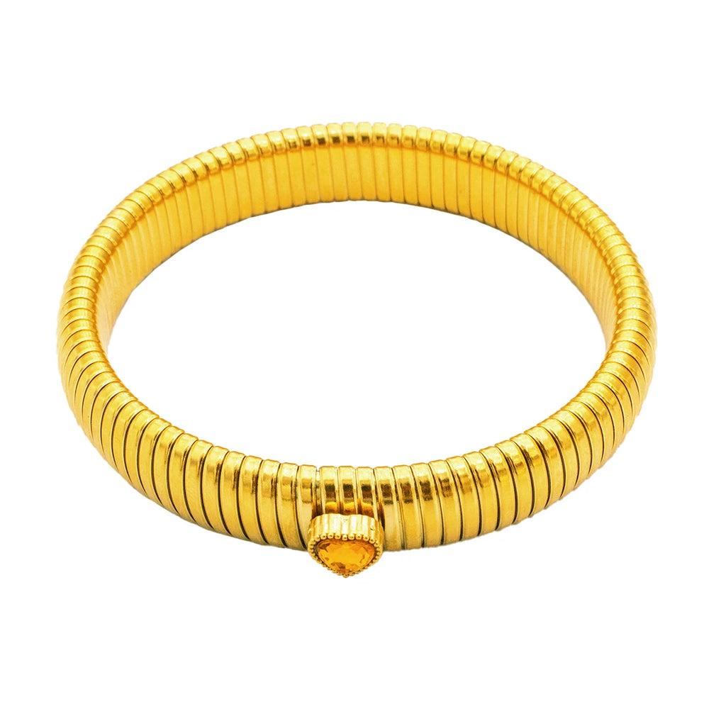 Gold-Tone Flex Bangle Bracelet