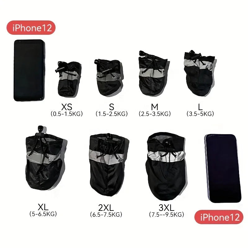 Water-Resistant Dog Shoes, Set of 4