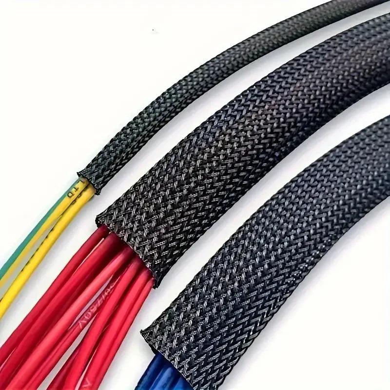 Expandable Braided Cable Sleeve, 10 m
