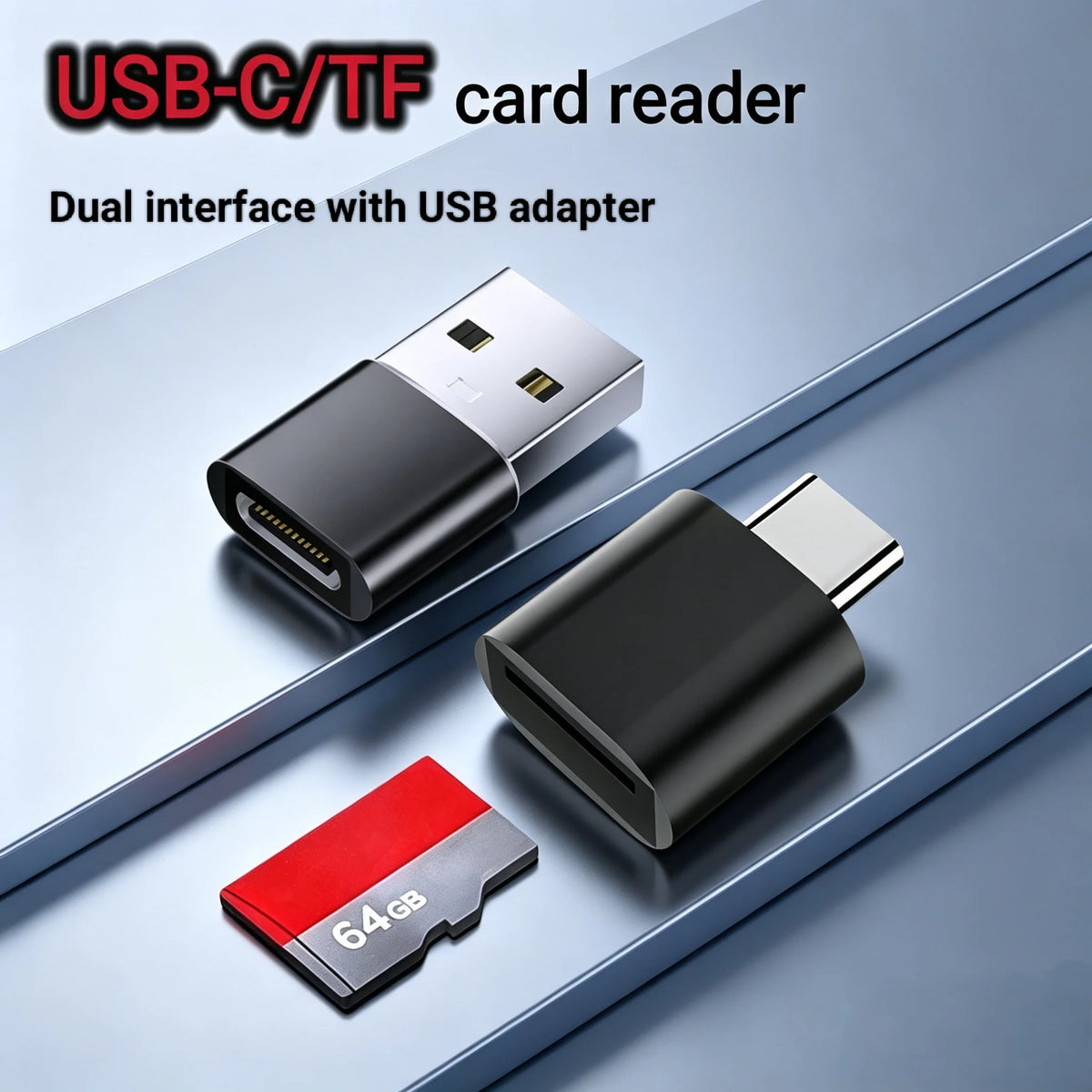 Mini USB-C & USB microSD Card Reader