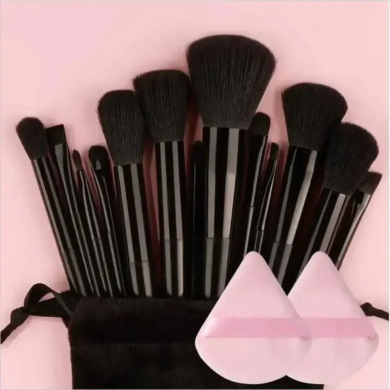 Fluffy Kabuki & Blending Makeup Brush Set