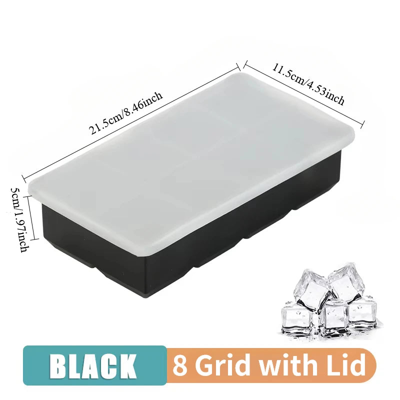 Silicone Ice Cube Mold, 4 Grids