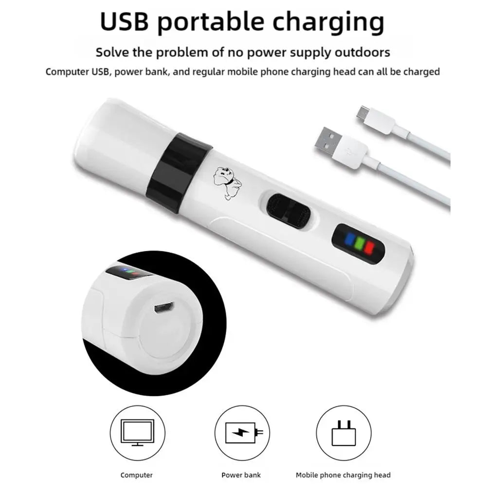 Rechargeable Low-Noise Pet Nail Grinder