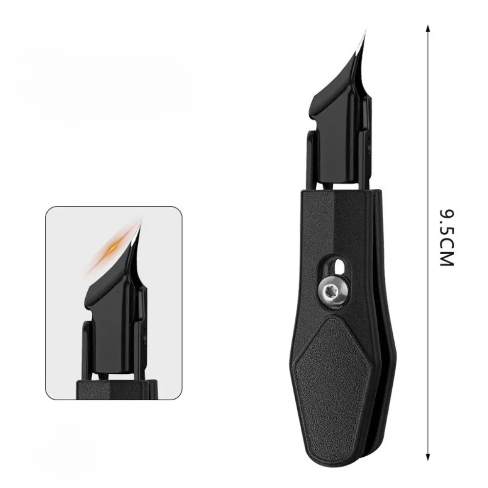 Wide-Jaw Toenail Clipper with Slanted Edge