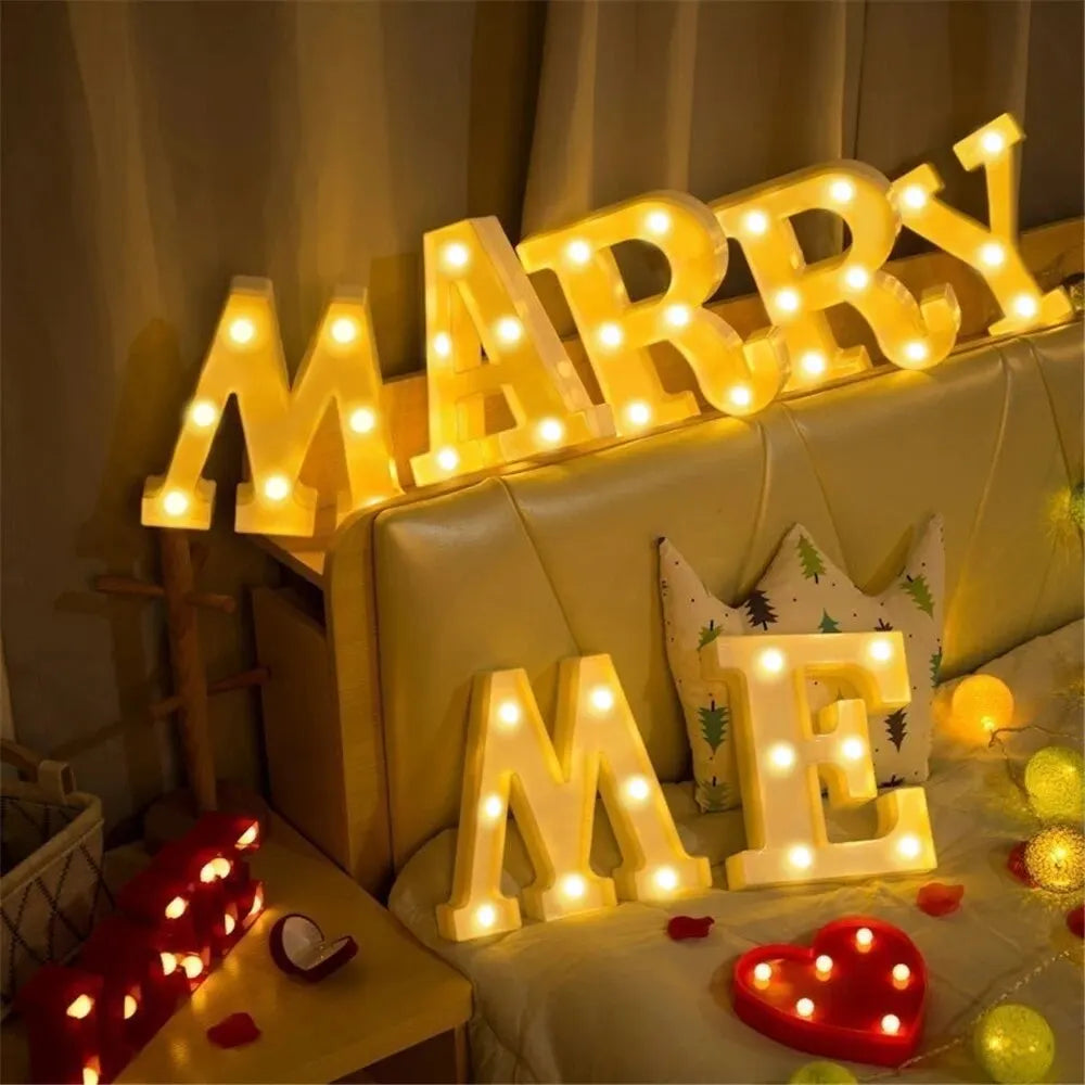 LED Marquee Number & Heart Light