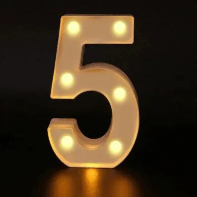 LED Marquee Number & Heart Light