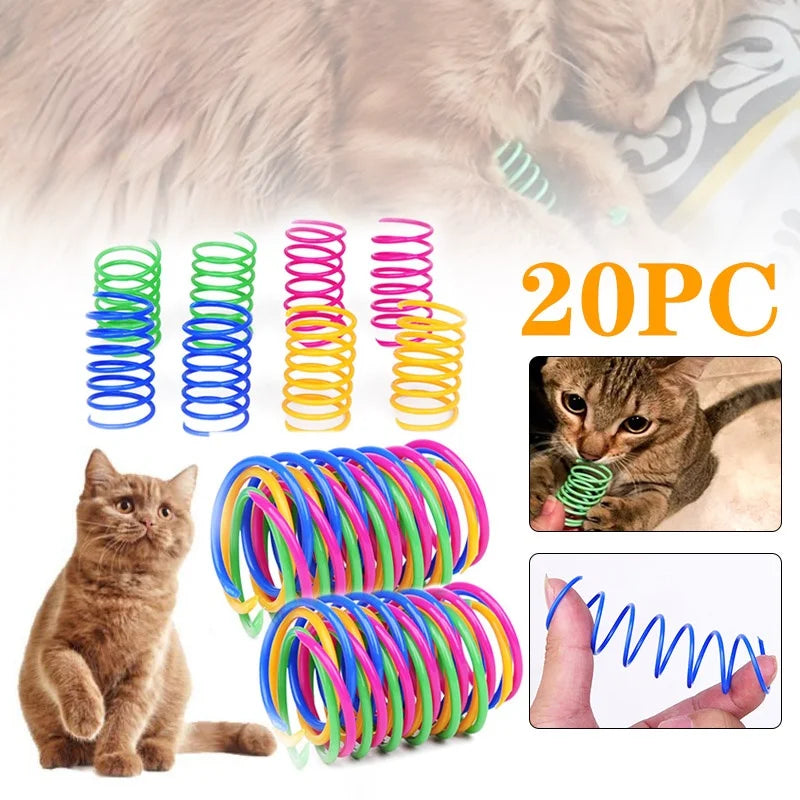 Colourful Cat Spring Toys