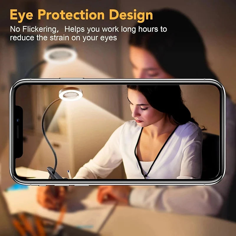 10X Magnifying Clamp Lamp with LED Light
