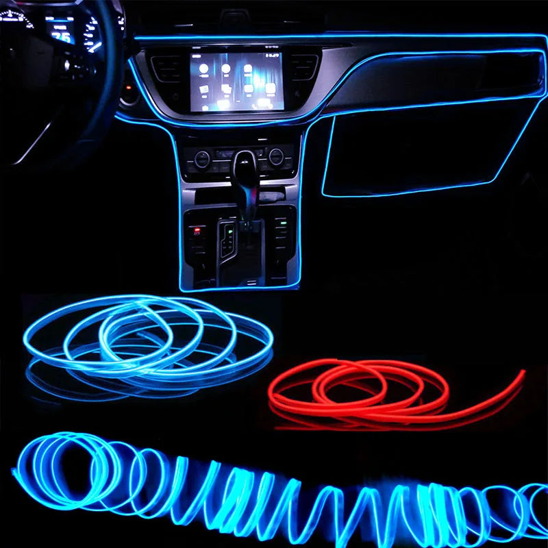 Car Interior Neon Wire Light