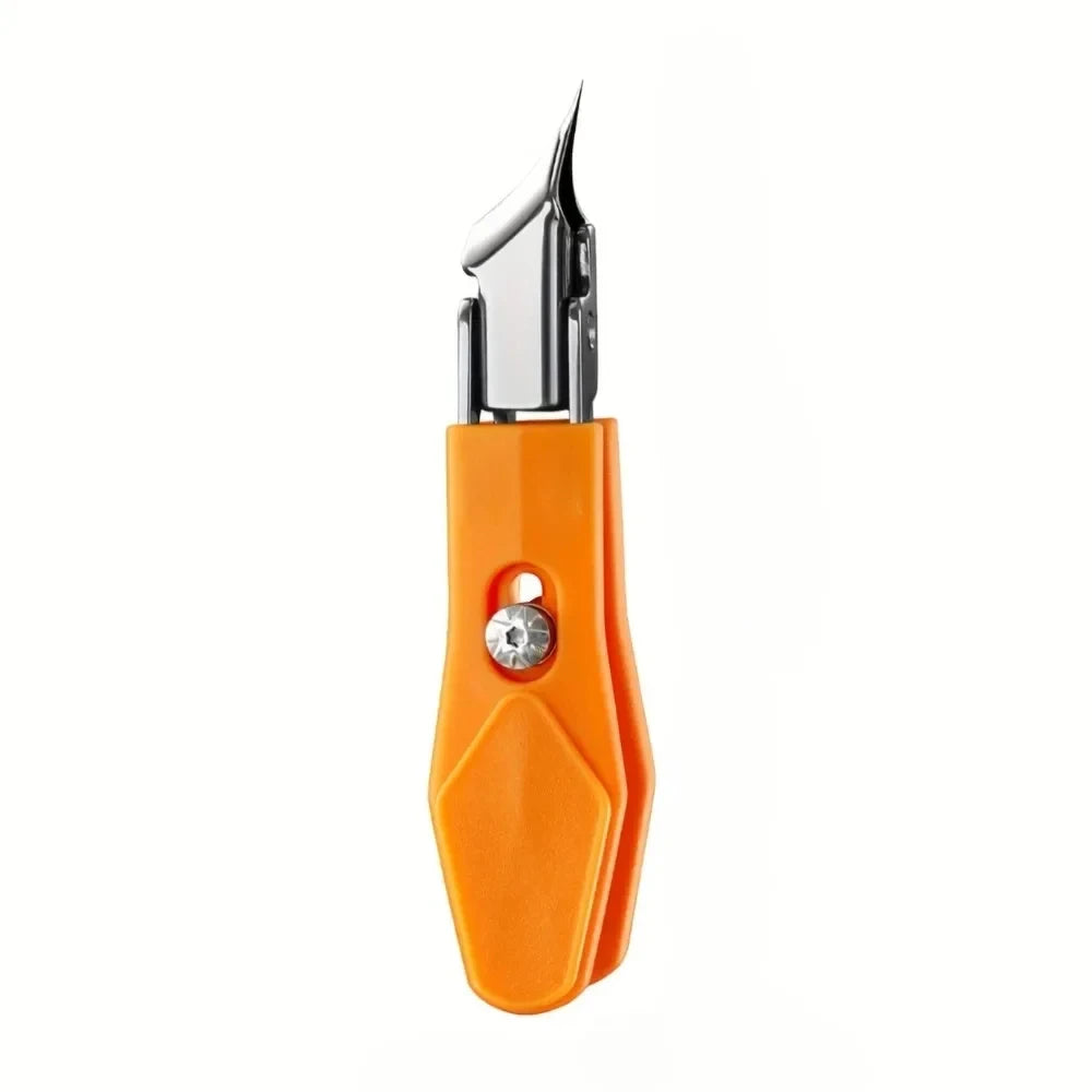 Wide-Jaw Toenail Clipper with Slanted Edge