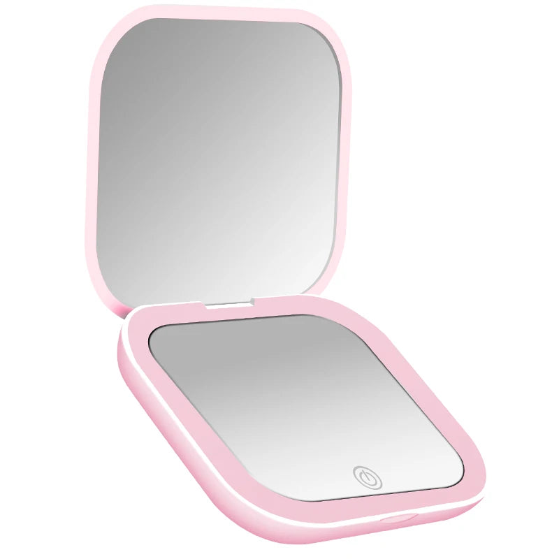Rechargeable LED Compact Mirror, 1x & 2x
