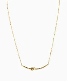 Gold-Tone Stainless Steel Textured Necklace