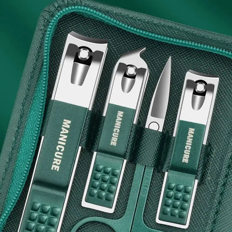 Stainless Steel Manicure Set with Case