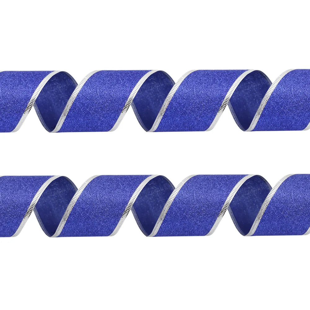 Wired Glitter Christmas Ribbon, 2 m