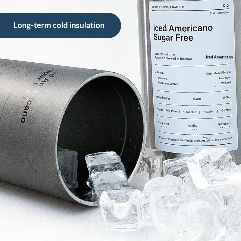 Insulated Stainless Steel Tumbler with Straw, 600 ml