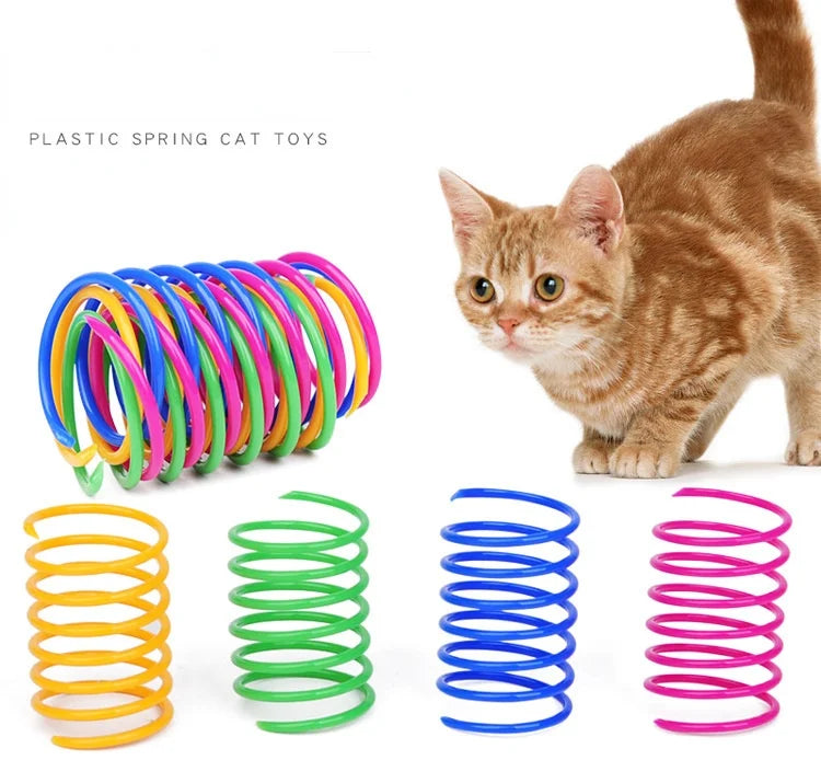 Colourful Cat Spring Toys