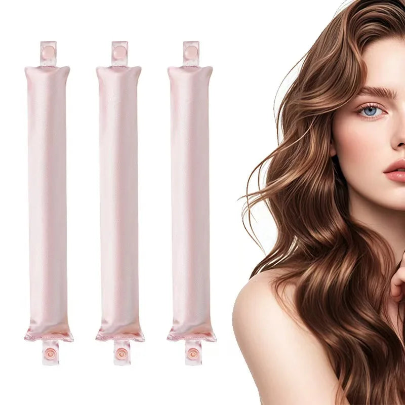 Heatless Satin Curling Rod: Overnight Curls, No Heat