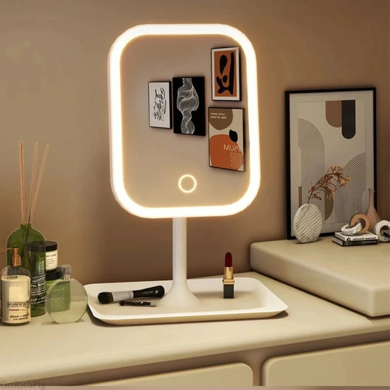Rechargeable LED Vanity Mirror, 3 Light Colours