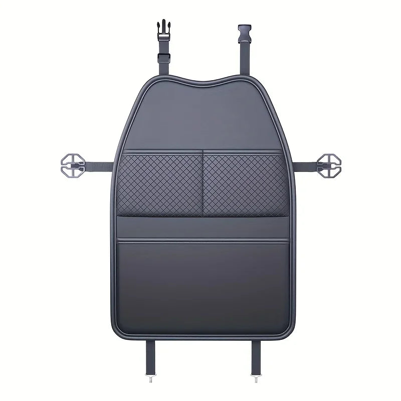 Car Seat Kick Mat with Pockets