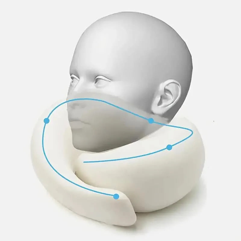 Memory-Foam Travel Neck Pillow