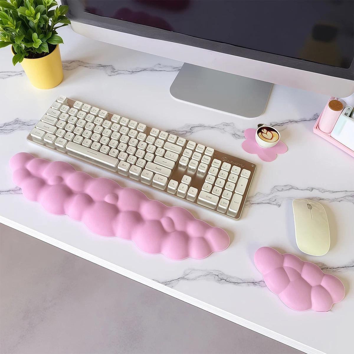 Cloud Keyboard & Mouse Wrist Rest Set