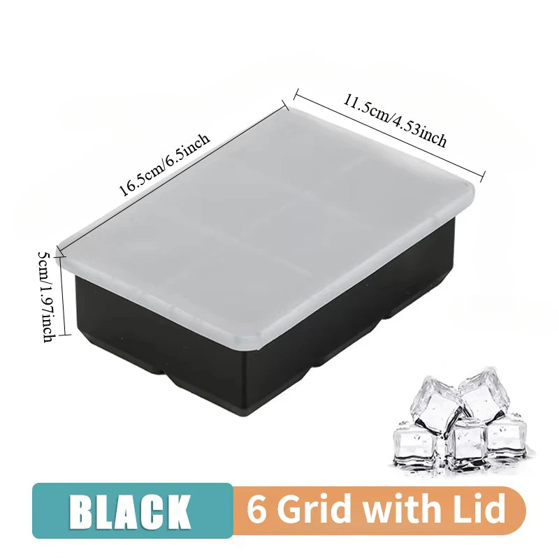 Silicone Ice Cube Mold, 4 Grids