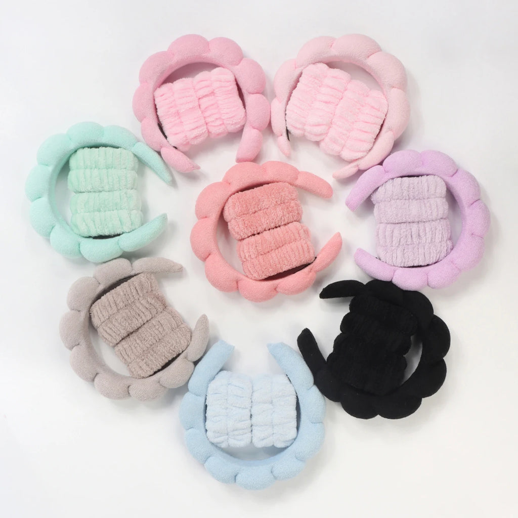 Spa Headband & Wristband Set