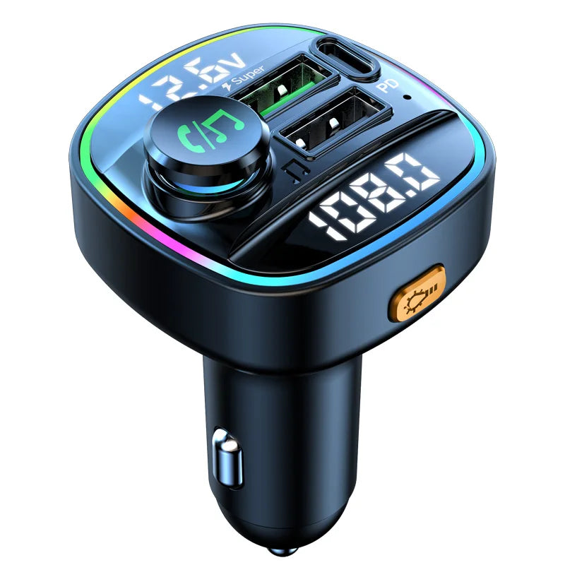 Bluetooth 5.0 FM Transmitter & Car Charger