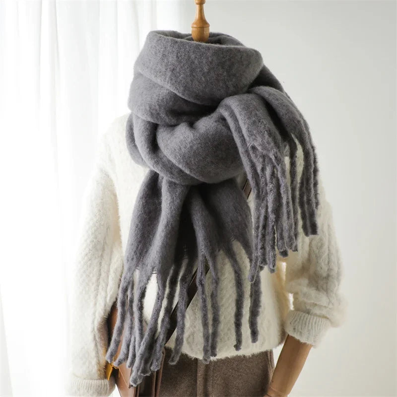 Cashmere-Feel Blanket Scarf