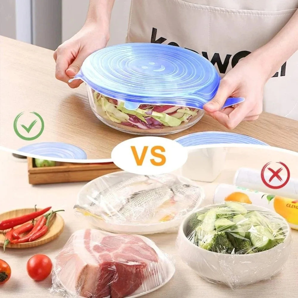 Stretch Lids Set, 6 Pieces