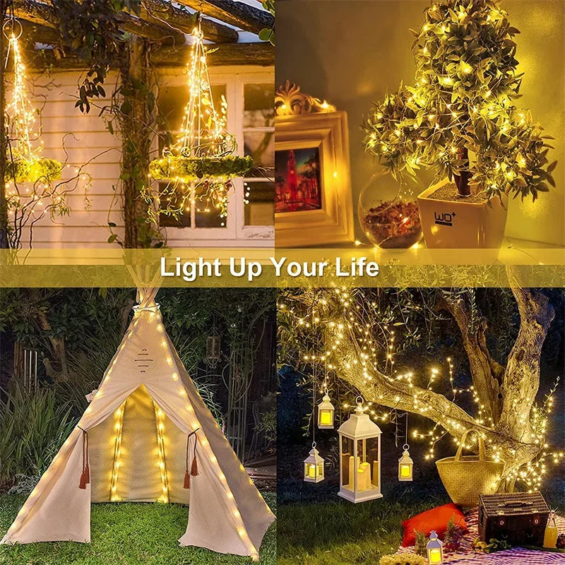 Solar Fairy String Lights, Outdoor