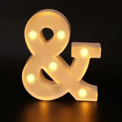 LED Marquee Number & Heart Light