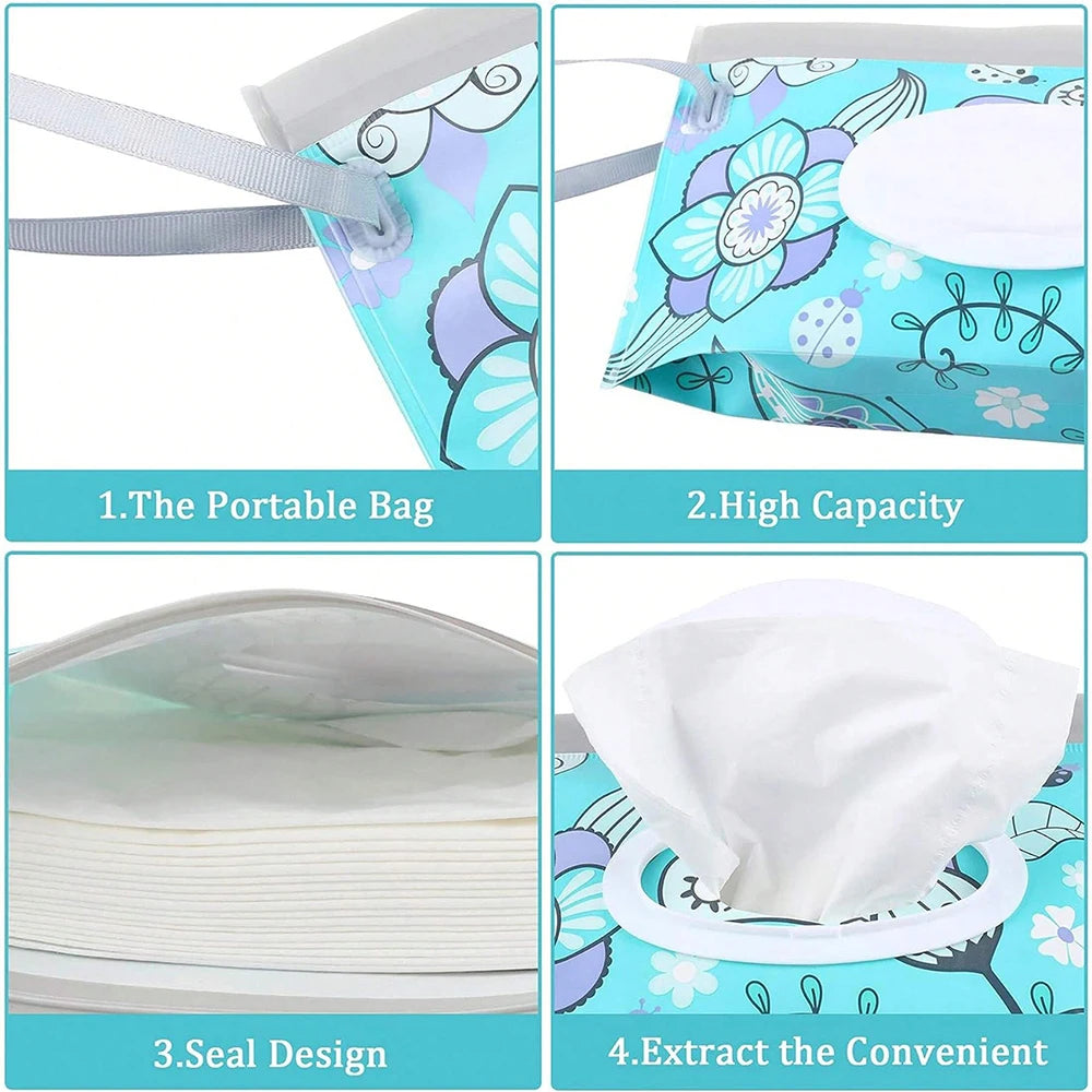 Refillable Travel Wipes Case