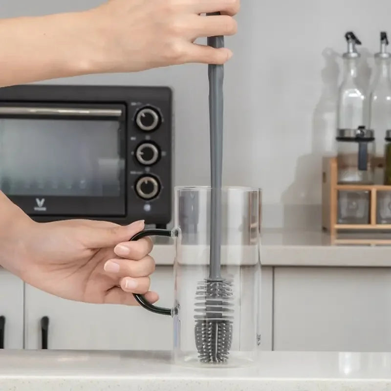 Long-Handle Silicone Bottle & Cup Brush