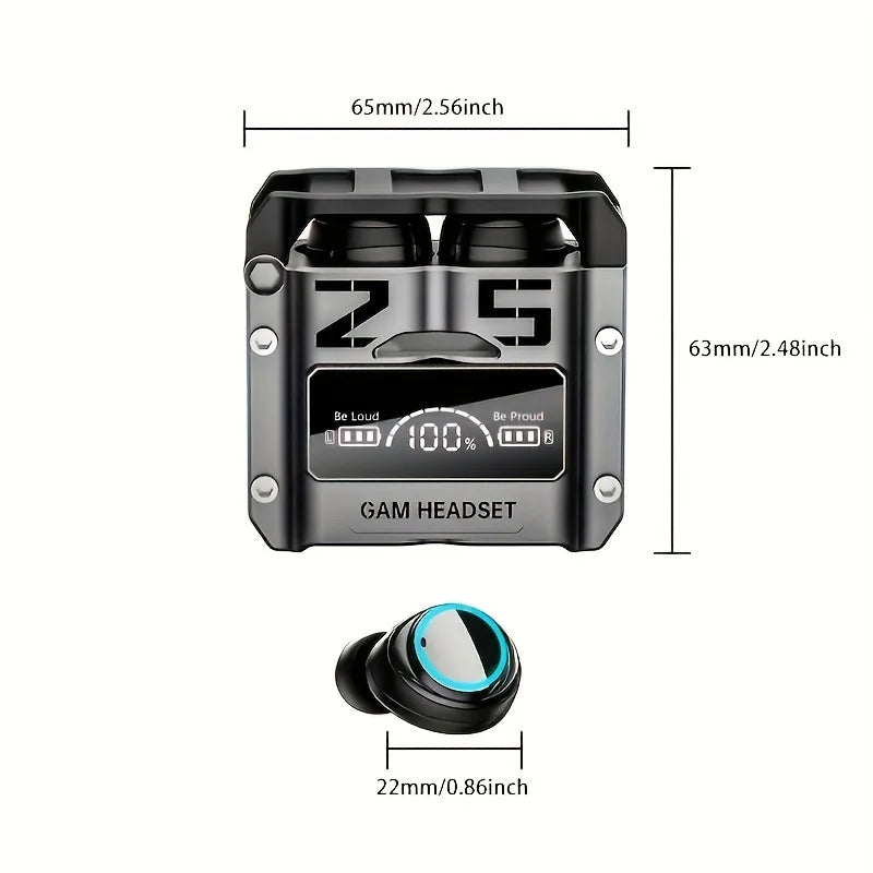 Wireless Bluetooth 5.3 Earbuds with LED Display Case