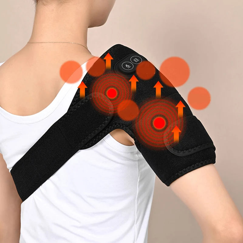 USB Heated Shoulder & Knee Wrap with Vibration