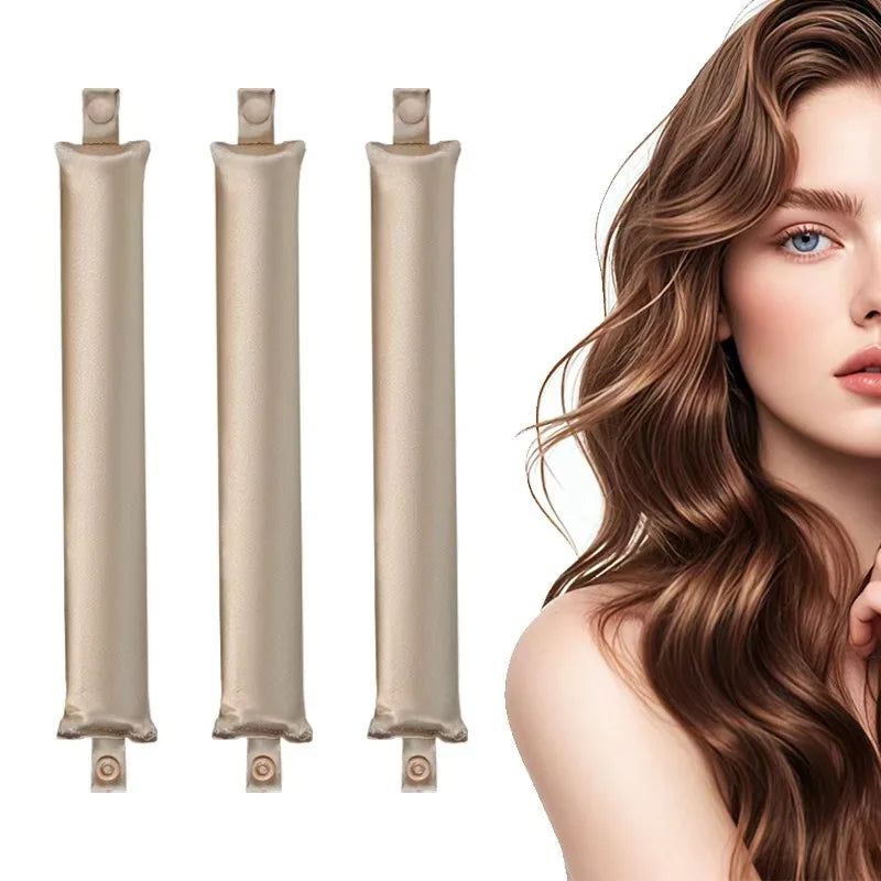 Heatless Satin Curling Rod: Overnight Curls, No Heat