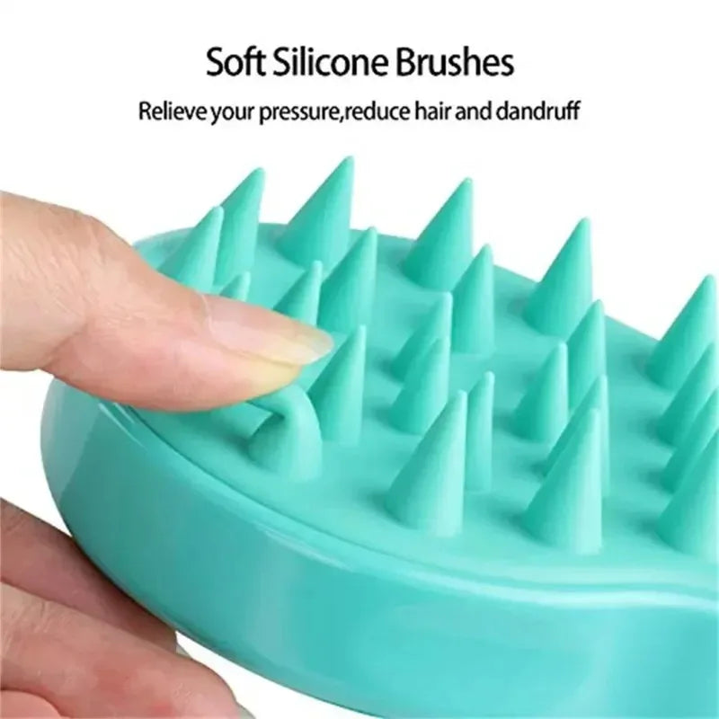 Silicone Shampoo Scalp Massage Brush