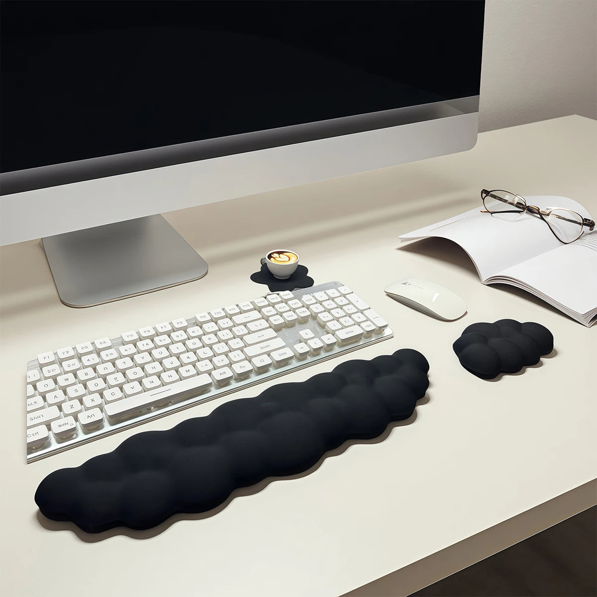Cloud Keyboard & Mouse Wrist Rest Set
