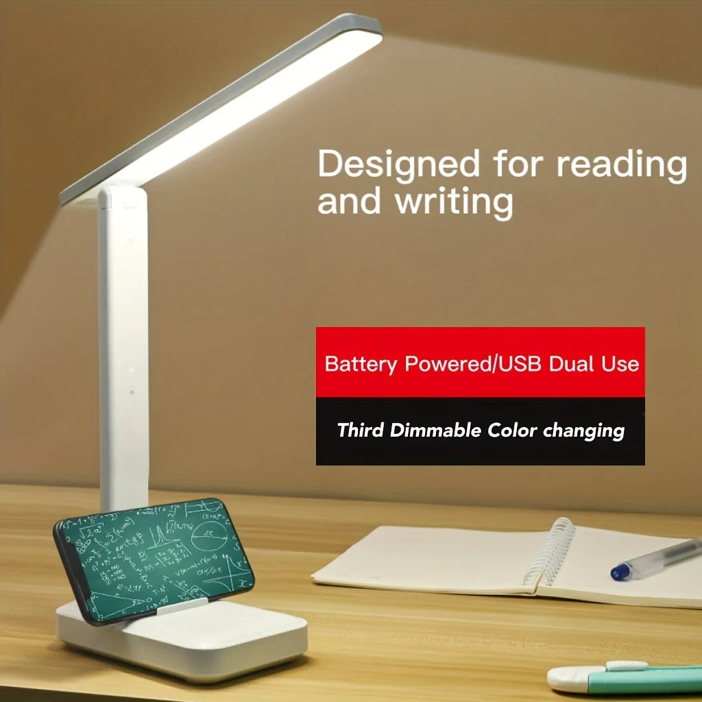 Foldable Rechargeable LED Desk Lamp with Touch Control