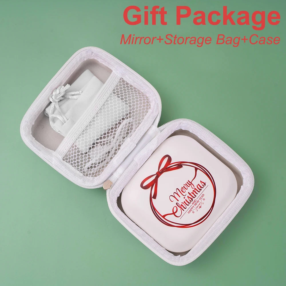 Rechargeable LED Compact Mirror, 1x & 2x
